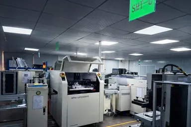 SMT production line at the PCBA PARTNER facility