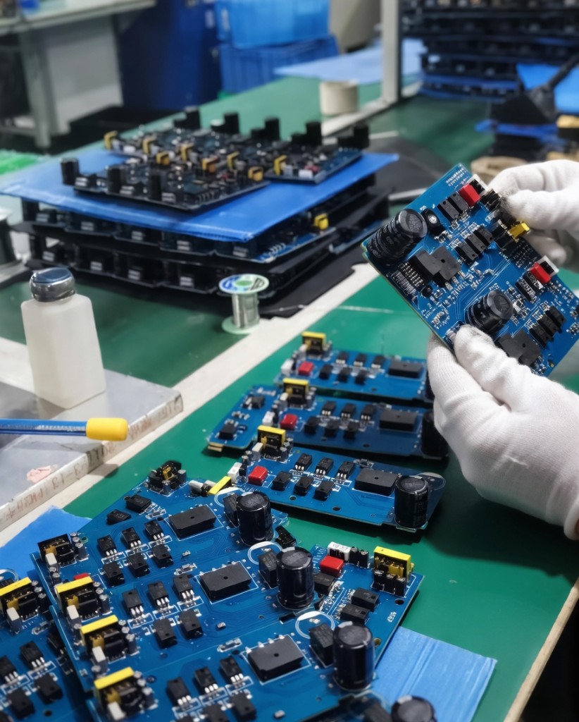 PCBA hand inspection and handling