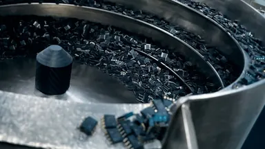 Electronic components prepared for controlled sourcing and production