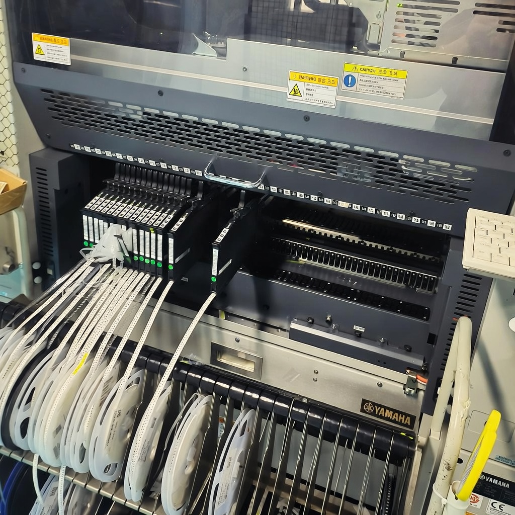Production machine in operation