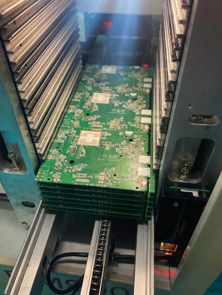 SMT placement head close-up