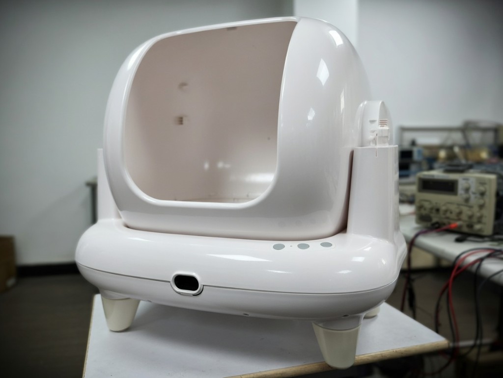 Prototype product on test bench