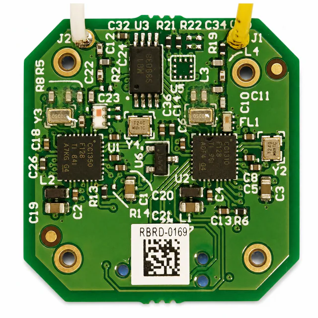 Connected therapy sensor relay PCBA with wireless and interface components