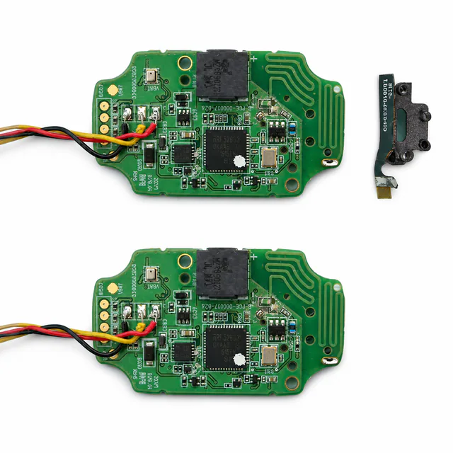 Wearable fall-detection and alert PCBA with compact wireless layout