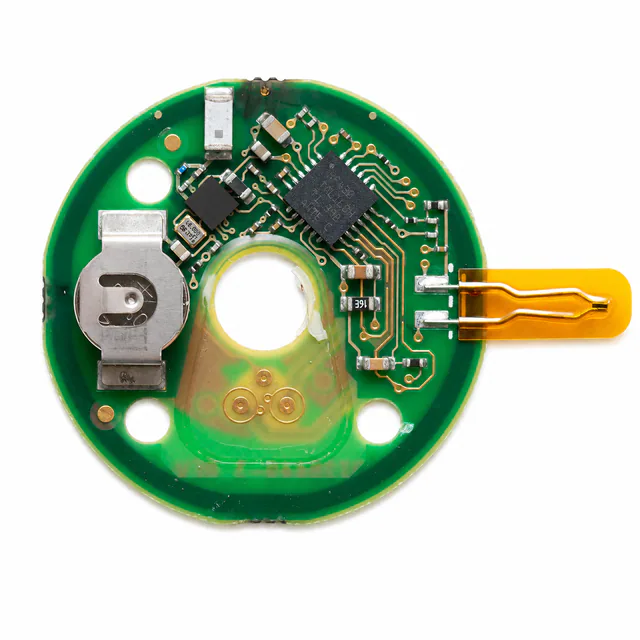 Miniaturized wearable sensing PCBA with fine-pitch components