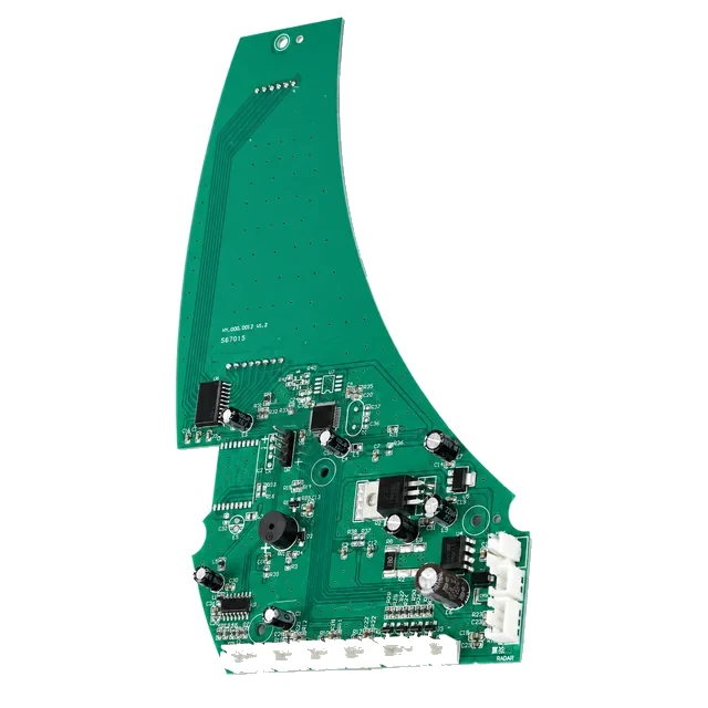 Representative litter box control PCBA with a radar or presence-sensor interface