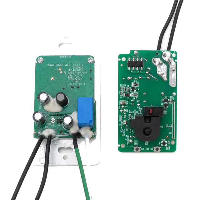 TP-Link HS200 V5 switch boards and Shelly Pro 2 connected control board reference
