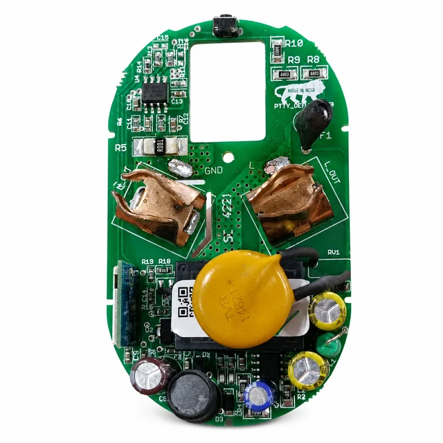 16 A Appliance Health and Energy-Metering Smart Plug PCBA — engineering project view 2