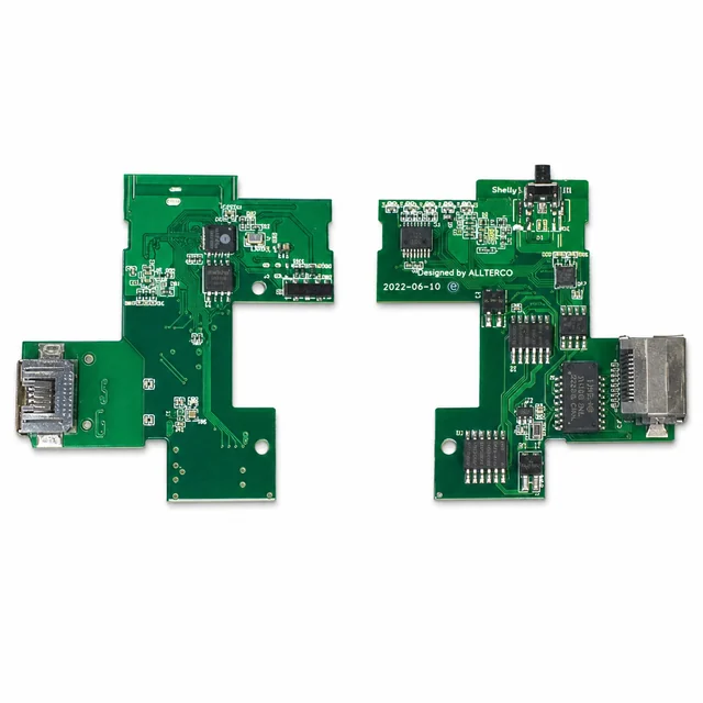 Connected Mains Switch and DIN-Rail Control PCBA — engineering project view 1