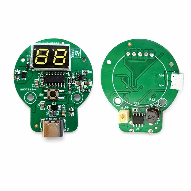 Heated Vibration Knee Massager Control PCBA — engineering project view 2