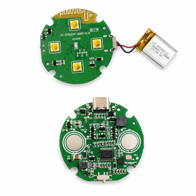 Wireless TENS and EMS Pulse Massager PCBA — engineering project view 1