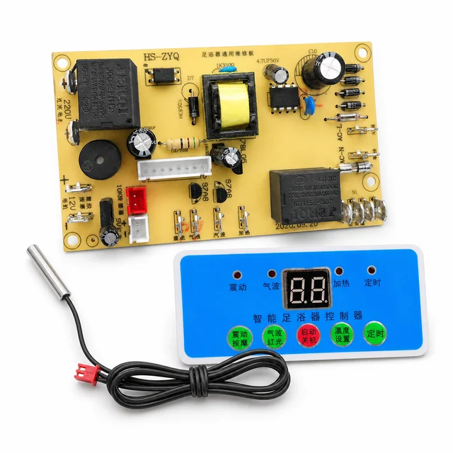 Constant-Temperature Foot Spa Control PCBA Set — engineering project view 1