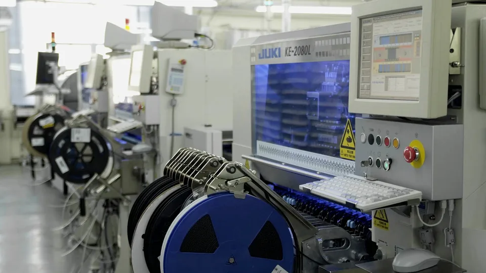 Representative SMT placement machine used in the PCBA manufacturing process