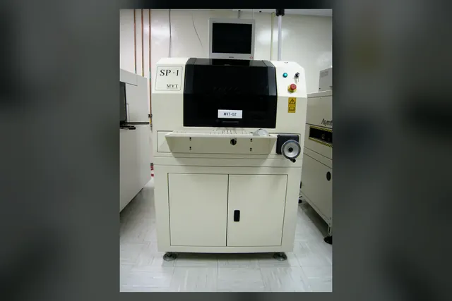 Solder paste inspection machine used after stencil printing