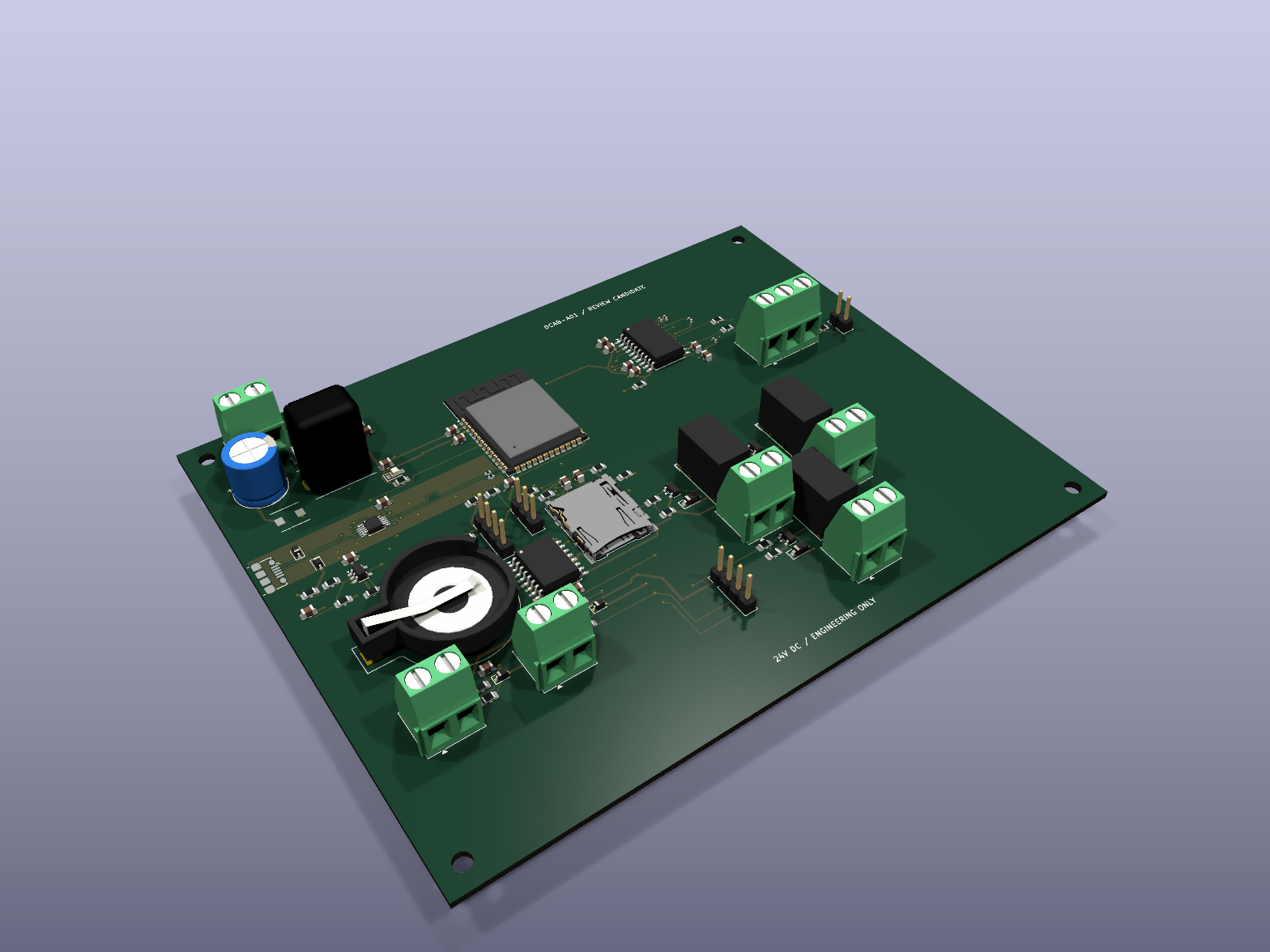 DCAB v0.20 PCB 3D