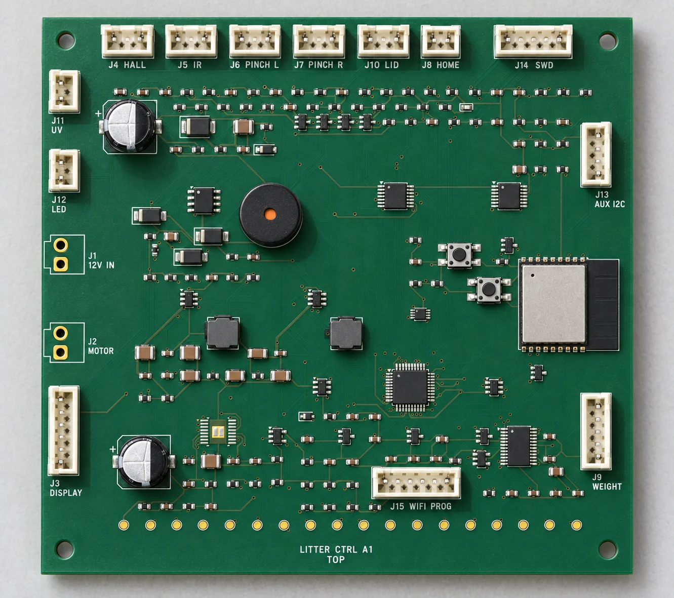 A1 smart litter-box controller board