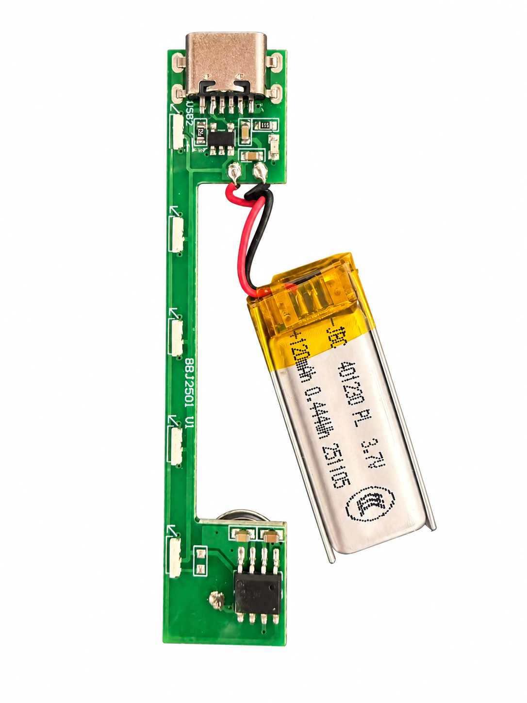 Supplied hardware · component side · background edited to white