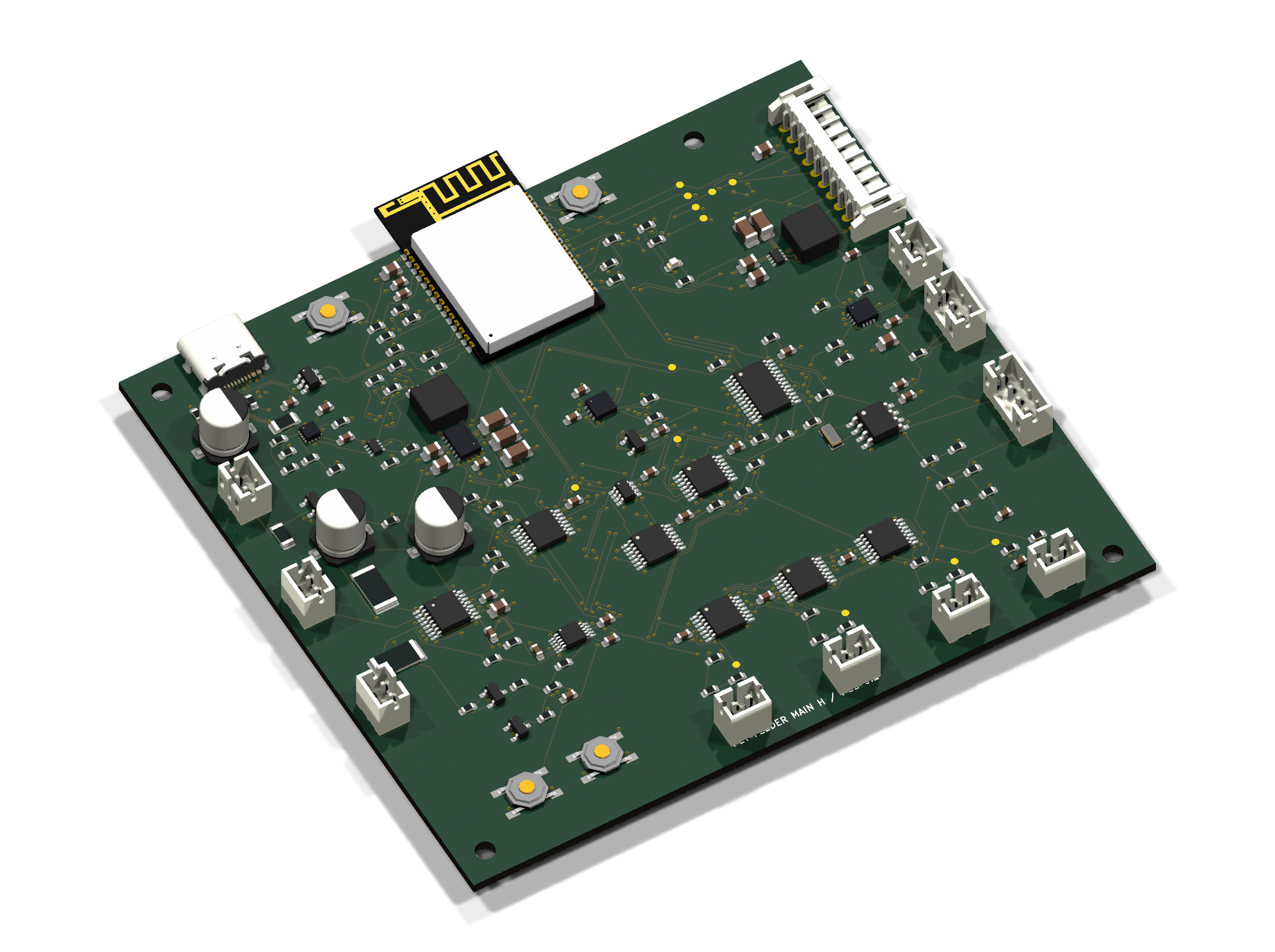 Main v0.3 KiCad 3D rendering