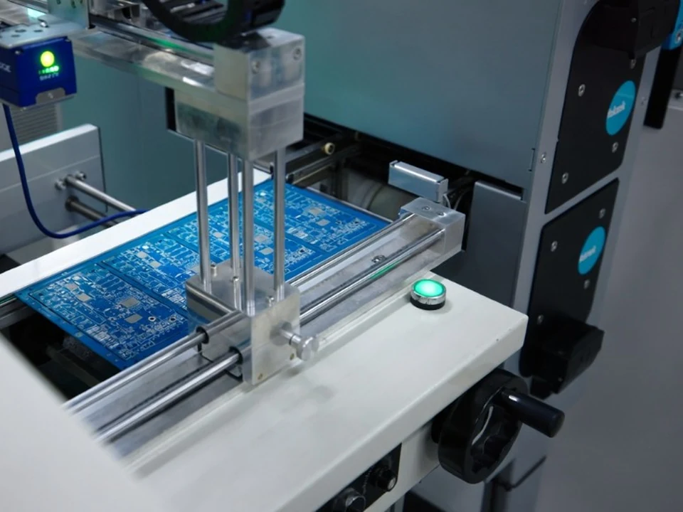 PCBA fixture inspection equipment checking a production panel