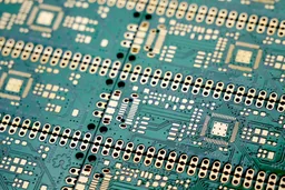 Bare printed circuit boards before component assembly
